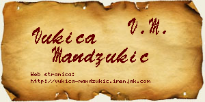 Vukica Mandžukić vizit kartica